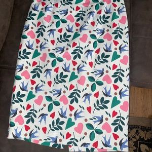 Boden floral skirt size 12